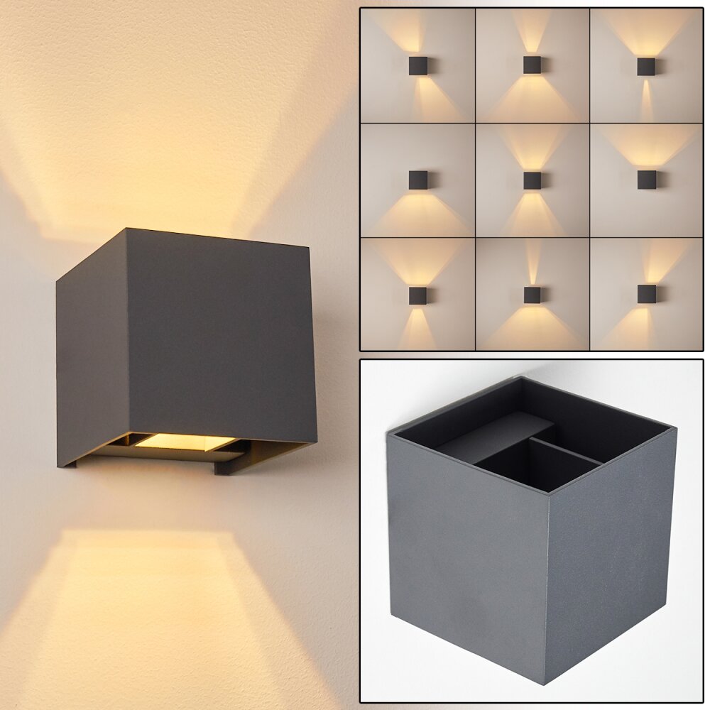 Applique murale Badajoz LED Anthracite, 1 lumière main product photo