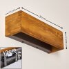 Applique murale Adak LED Bois foncé, 1 lumière