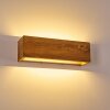Applique murale Adak LED Bois foncé, 1 lumière