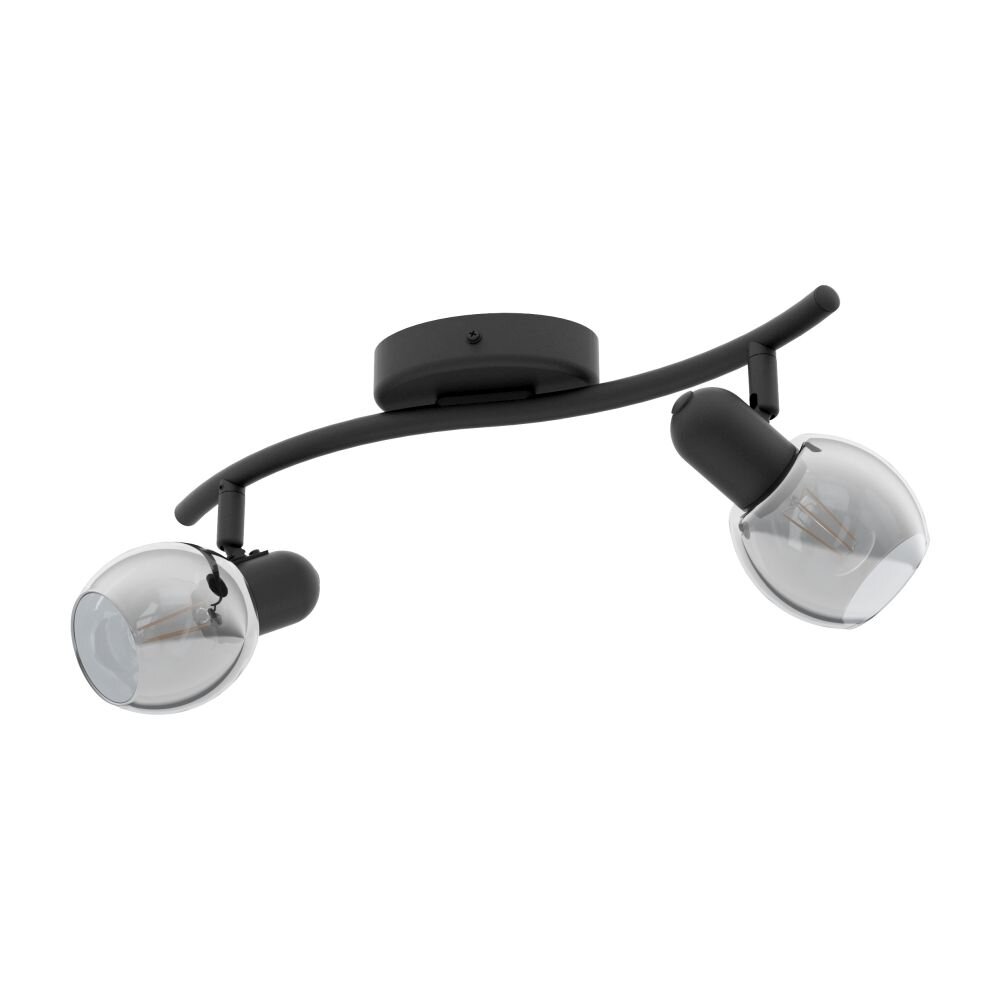 Spot de plafond EGLO POLLICA Noir, 2 lumières main product photo