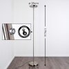 Lampadaire Mjölby LED Nickel mat, 1 lumière