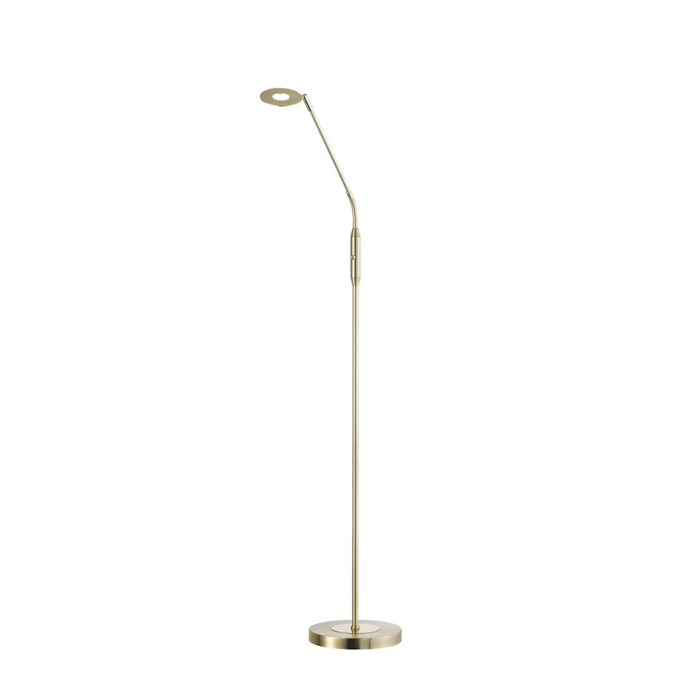 Lampadaire Honsel Dent LED Laiton, 1 lumière, Changeur de couleurs main product photo
