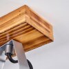 Plafonnier Berkeley Brun foncé, Zingué, 2 lumières