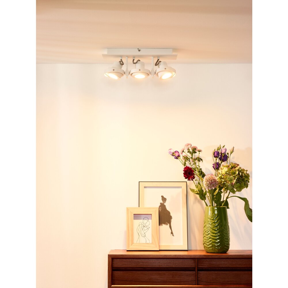 Spot de plafond Lucide LANDA LED Blanc, 3 lumières main product photo