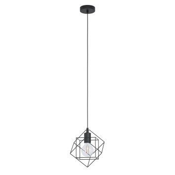 Suspension Eglo STRAITON Noir, 1 lumière