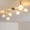 Plafonnier Donot LED Nickel mat, 6 lumières