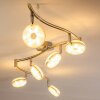 Plafonnier Donot LED Nickel mat, 6 lumières