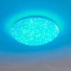 Plafonnier Kendal LED Blanc, 1 lumière, Télécommandes, Changeur de couleurs