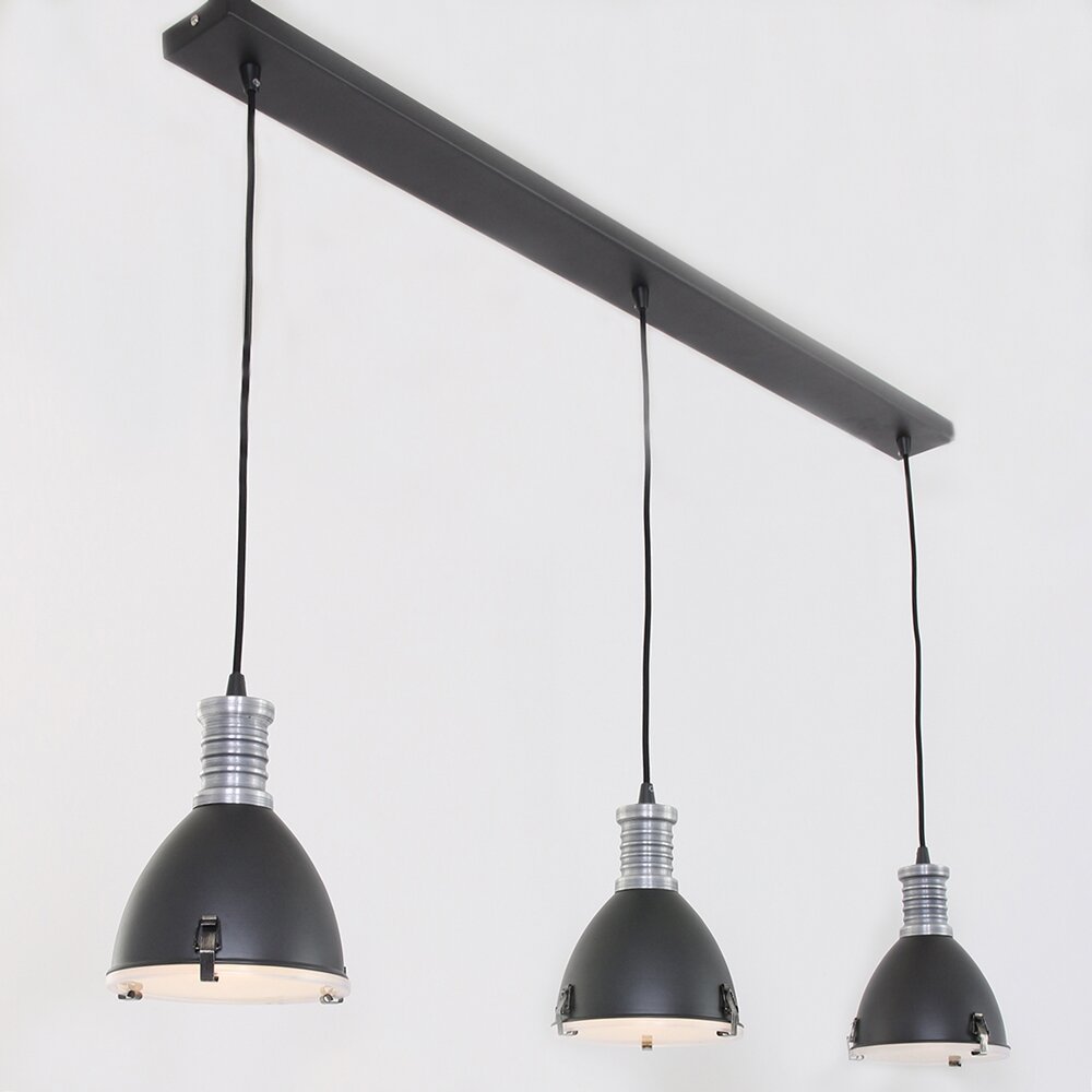Suspension Steinhauer Storm Noir, 3 lumières main product photo