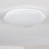 Plafonnier Norton Star LED Blanc, 1 lumière, Télécommandes, Changeur de couleurs