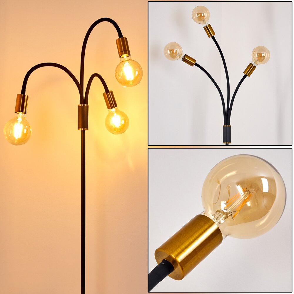 Lampadaire Hovslund Noir doré, 3 lumières main product photo