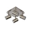 Plafonnier Lucide LENNERT LED Chrome, 4 lumières