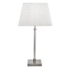 Lampe à poser Searchlight SIENA Nickel mat, Transparent, Blanc, 1 lumière