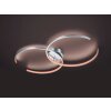 Plafonnier Trio Leuchten WIZ CITIZEN LED Nickel mat, 2 lumières, Télécommandes, Changeur de couleurs
