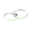 Plafonnier Trio Leuchten WIZ CITIZEN LED Nickel mat, 2 lumières, Télécommandes, Changeur de couleurs