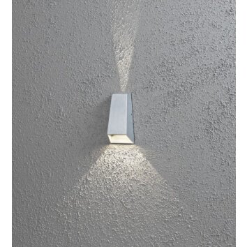 Applique murale Konstsmide Imola LED Gris, 2 lumières
