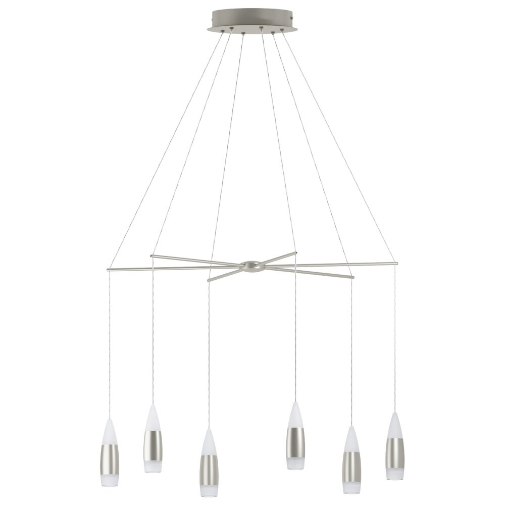 Suspension Eglo SANTIGA LED Nickel mat, 12 lumières main product photo