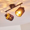 Plafonnier Liared Noir, 2 lumières