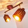 Plafonnier Liared Noir, 2 lumières