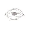 Plafonnier Paul Neuhaus NELIA LED Acier inoxydable, 6 lumières