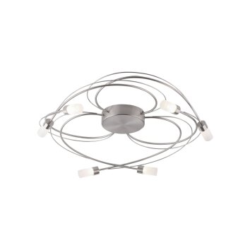 Plafonnier Paul Neuhaus NELIA LED Acier inoxydable, 6 lumières Plafonnier Paul Neuhaus NELIA LED Acier inoxydable, 6 lumières
