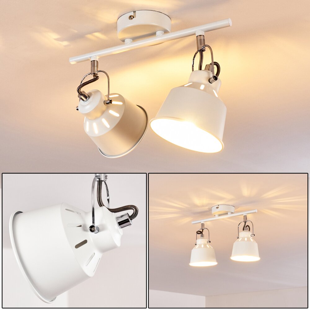 Plafonnier Safari Blanc, 2 lumières main product photo