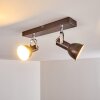 Plafonnier Danikon Brun, 2 lumières