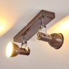 Plafonnier Danikon Brun, 2 lumières