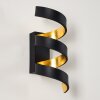 Applique murale Rezat LED Noir doré, 1 lumière Applique murale Rezat LED Noir doré, 1 lumière