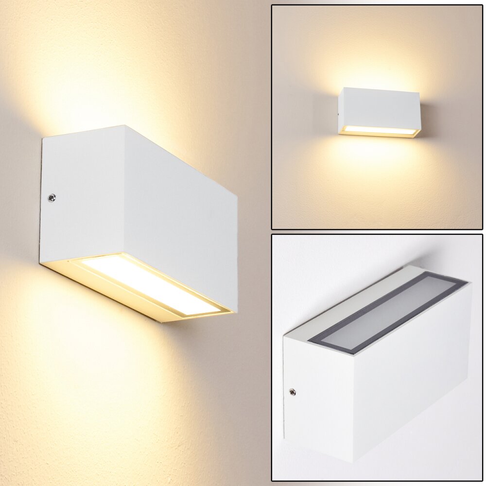 Applique murale d'extérieur Duluth LED Blanc, 1 lumière main product photo