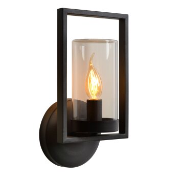Applique murale d'extérieur Lucide NISPEN Noir, 1 lumière Applique murale d'extérieur Lucide NISPEN Noir, 1 lumière