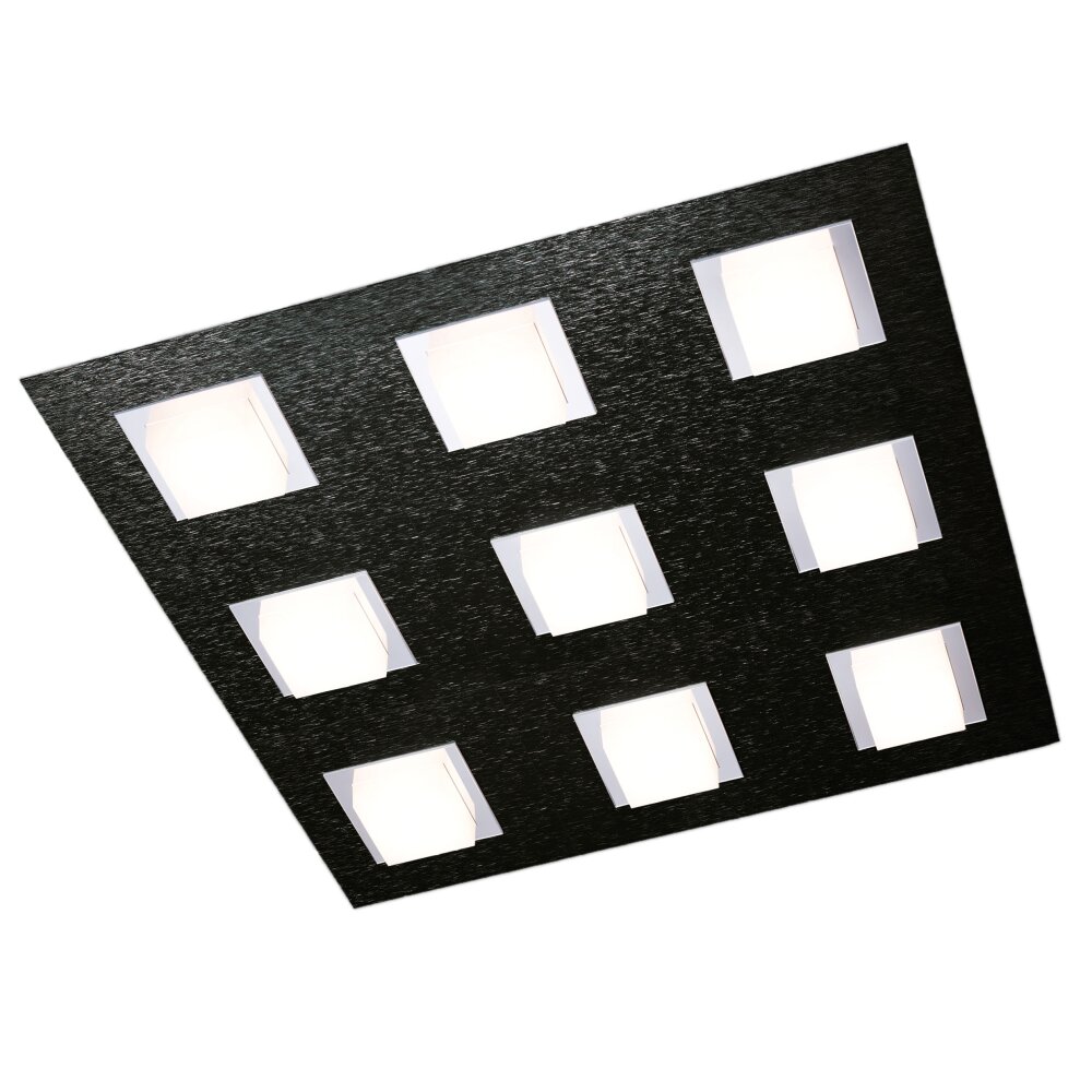Plafonnier Grossmann BASIC LED Noir, 9 lumières main product photo