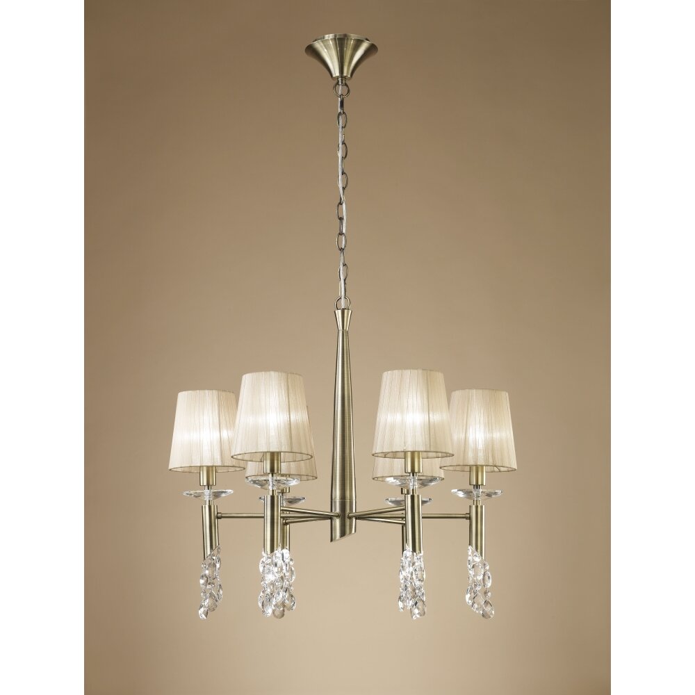 Suspension Mantra TIFFANY Brun, 6 lumières main product photo
