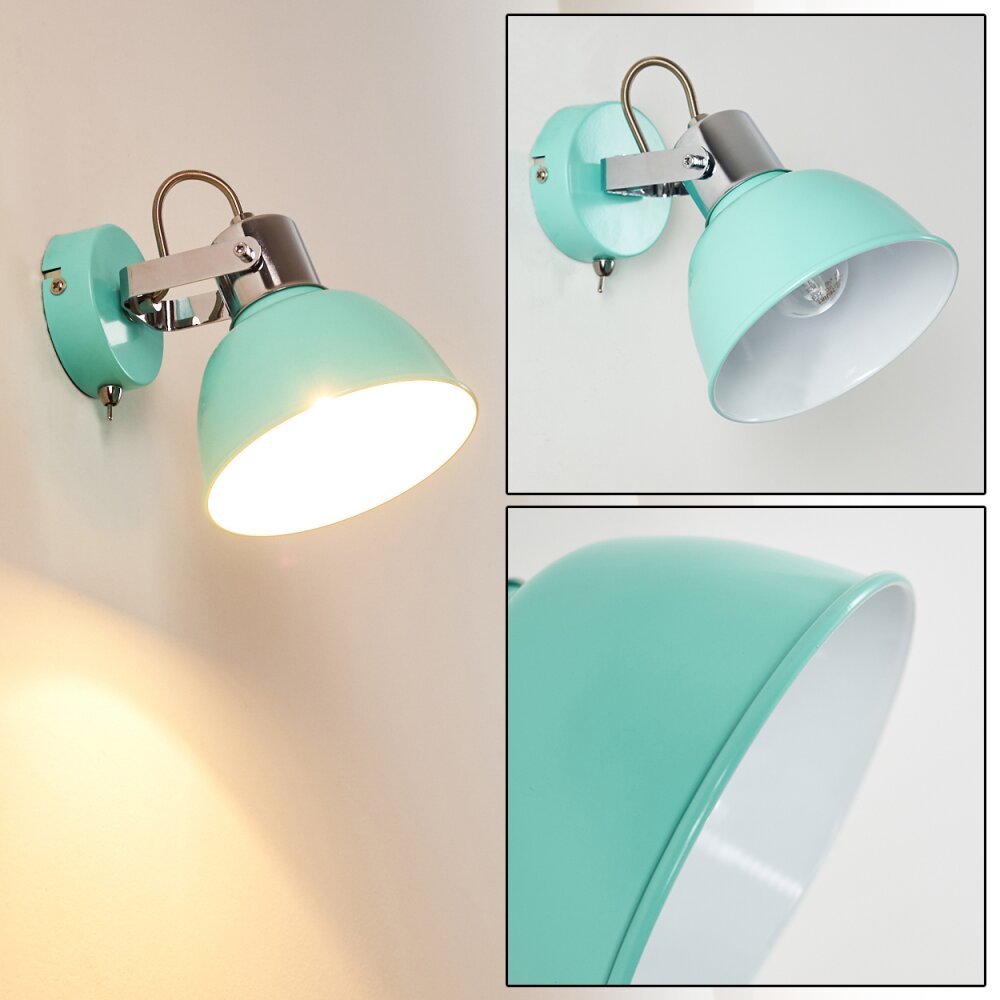 Applique murale Borik Turquoise, 1 lumière main product photo