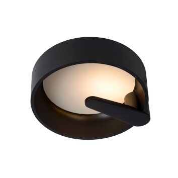 Plafonnier Lucide MIAMI LED Noir, 1 lumière Plafonnier Lucide MIAMI LED Noir, 1 lumière