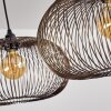 Suspension Agueda Noir, 4 lumières