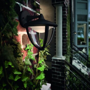 Applique murale d'extérieur Philips Robin LED Noir, 1 lumière Applique murale d'extérieur Philips Robin LED Noir, 1 lumière