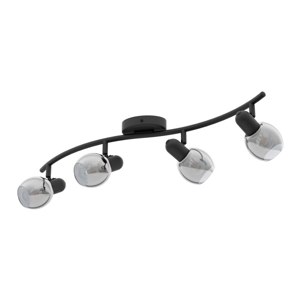 Spot de plafond EGLO POLLICA Noir, 4 lumières main product photo