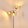 Lampadaire Ascona Nickel mat, 3 lumières