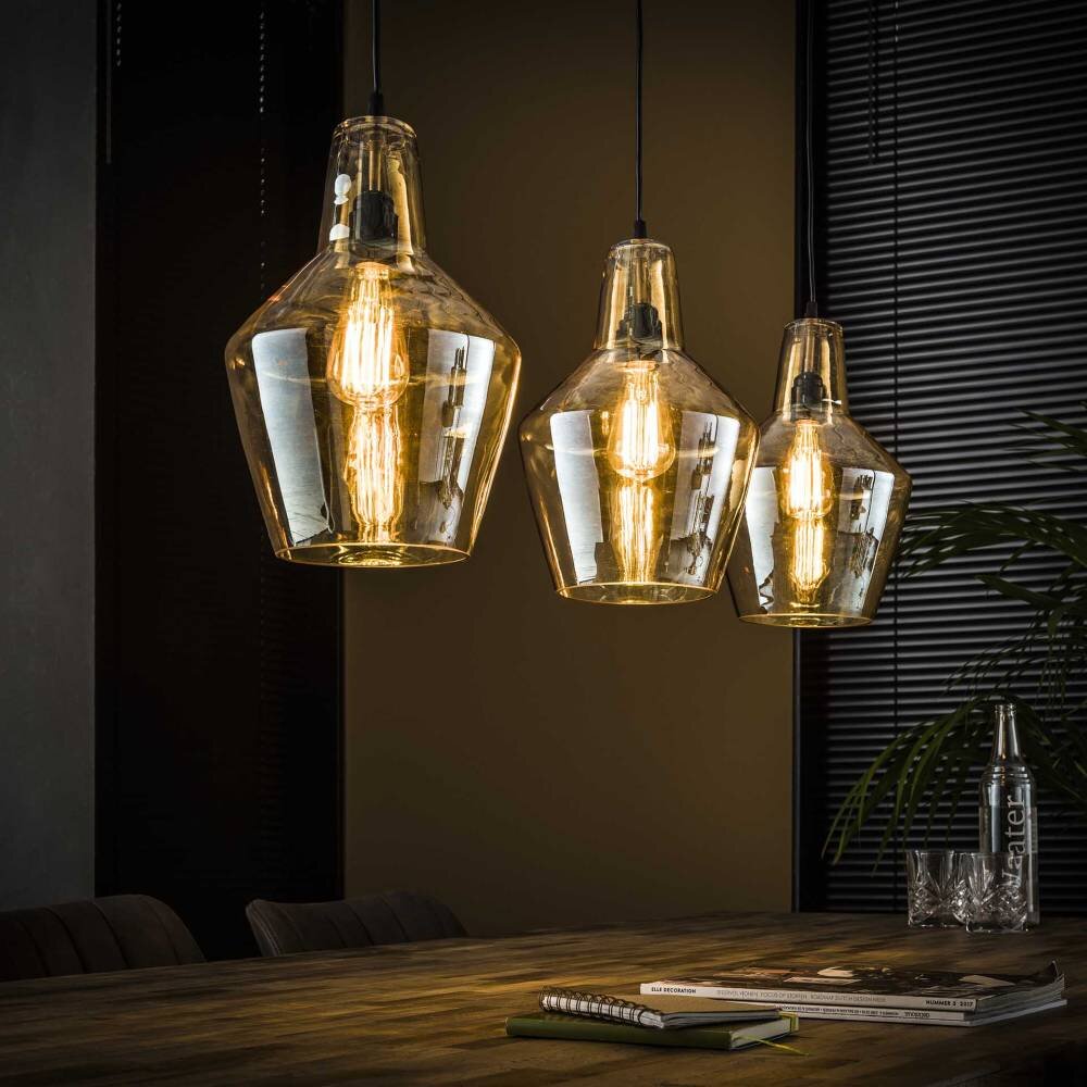 Suspension WAALSORDEN Transparent, 3 lumières main product photo