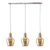 Suspension WAALSORDEN Transparent, 3 lumières