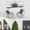 Plafonnier Gullspang Anthracite, 2 lumières