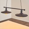 Suspension Nibyn Beige, Brun foncé, 2 lumières
