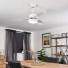 Ventilateur de plafond Doha LED Blanc, 1 lumière, Télécommandes