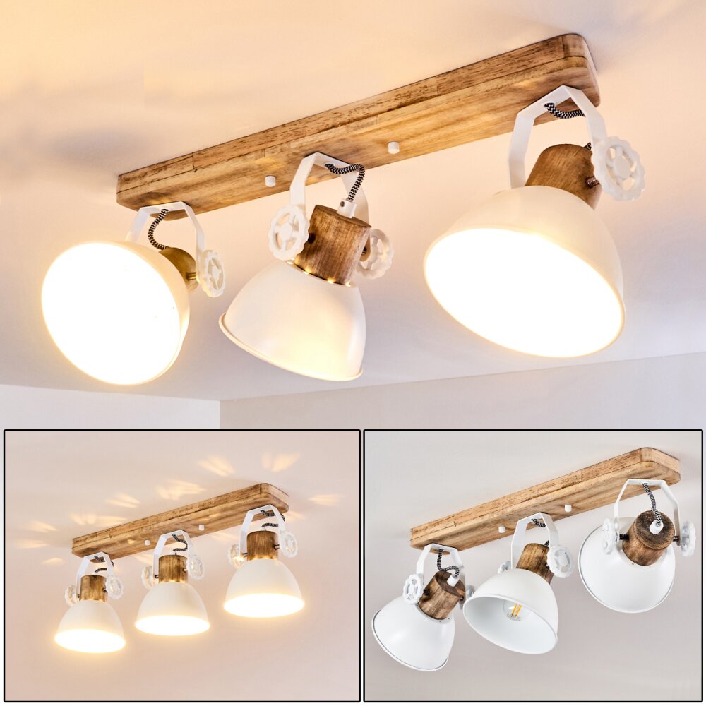 Plafonnier Orny Blanc, 3 lumières main product photo