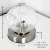 Lampe à poser Edane LED Nickel mat, 1 lumière