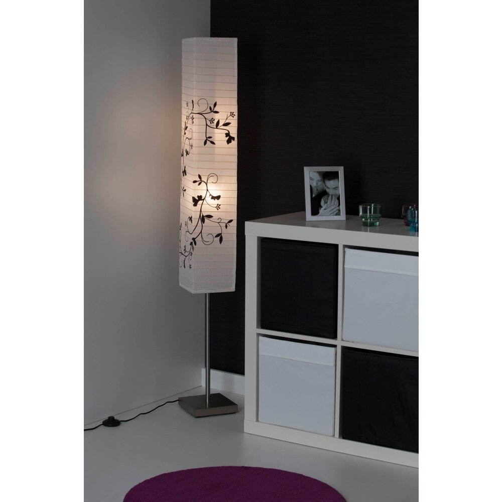Lampadaire Brilliant Nerva Gris, Blanc, 2 lumières main product photo