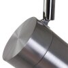 Plafonnier Steinhauer Upround LED Gris, Nickel mat, 1 lumière