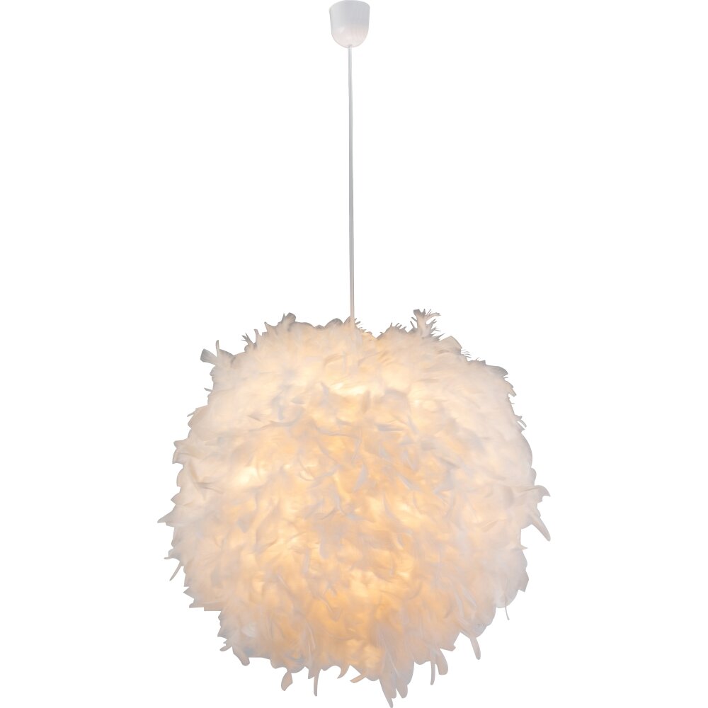 Suspension Globo Katunga Blanc, 1 lumière main product photo