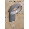 Applique murale d'extérieur Konstsmide ASTI LED Acier inoxydable, 1 lumière
